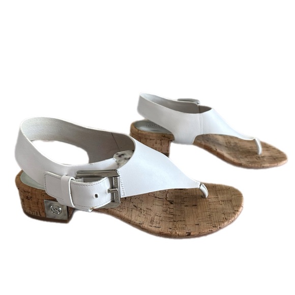 Michael Kors London Thong Sandals leather T Strap Slingback - Picture 4 of 11